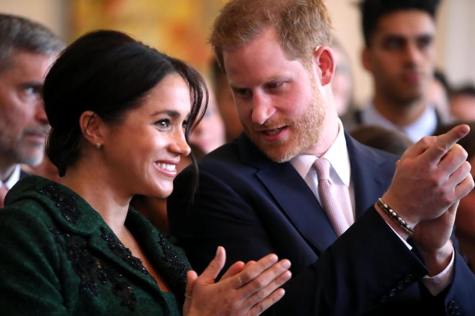 Meghan and Harry at Canada House [Photo: Getty]