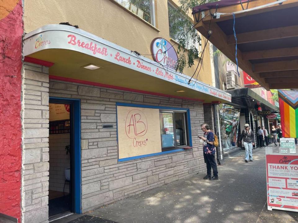 AB Crepes restaurant on Thursday, Sept. 7, 2023 in downtown Bellingham at 1311 Railroad Ave. Bellingham, Wash.