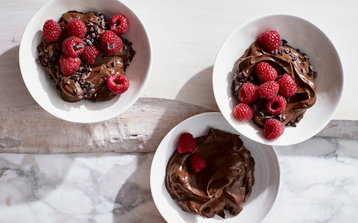 <p>Johnny Miller</p><p>This silky mousse serves equally well as a breakfast or dessert. It's also dairy free, <a href="https://parade.com/1118047/jaime-stathis/what-is-gluten/" rel="nofollow noopener" target="_blank" data-ylk="slk:gluten;elm:context_link;itc:0;sec:content-canvas" class="link rapid-noclick-resp">gluten</a>-free, ketogenic and vegan, so everyone can enjoy it. </p><p><strong>Get the recipe: </strong><strong><a href="https://parade.com/866877/parade/make-elle-macphersons-favorite-chocolate-mousse/" rel="nofollow noopener" target="_blank" data-ylk="slk:Elle Macpherson's Favorite Chocolate Mousse;elm:context_link;itc:0;sec:content-canvas" class="link rapid-noclick-resp">Elle Macpherson's Favorite Chocolate Mousse</a></strong></p>