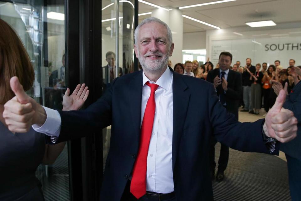 The shadow chancellor claims Jeremy Corbyn, pictured, would have won the General Election if campaigning lasted longer (AFP/Getty Images)