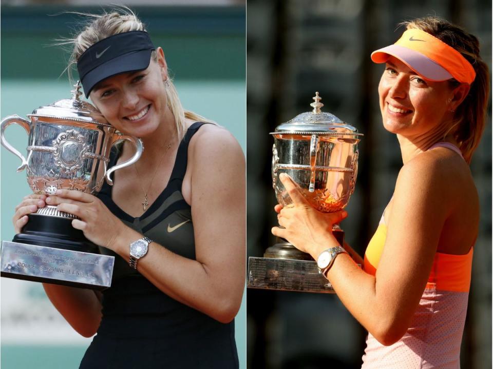 Sharapova won the French Open in 2012 and 2014 (Getty)