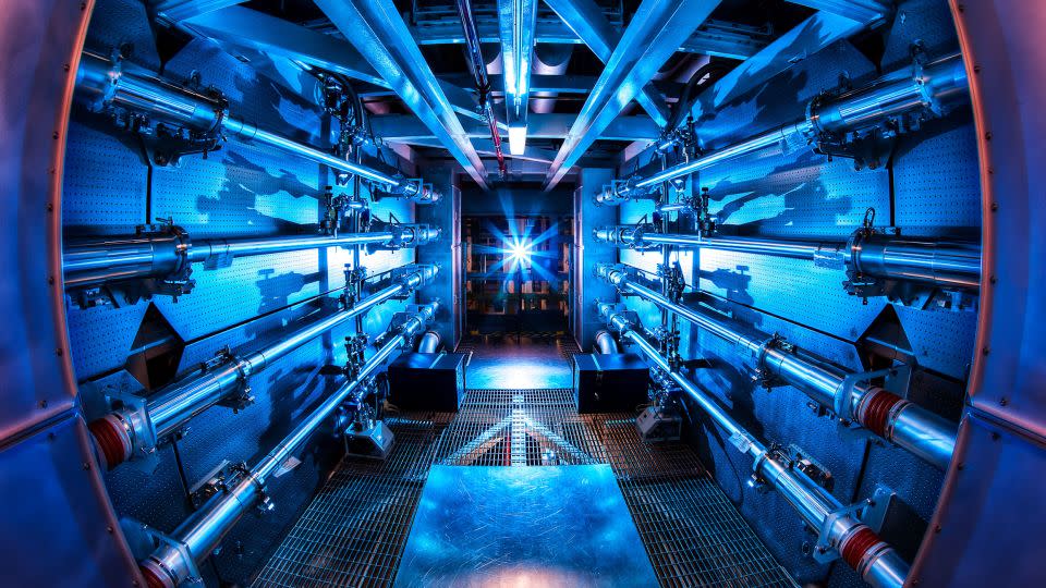 A component in the laser system at the Lawrence Livermore National Laboratory, where scientists successfully achieved "ignition" to produce a fusion reaction. - Damien Jemison/Lawrence Livermore National Laboratory