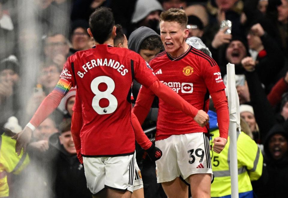 Scott McTominay gave Man United a much-needed lift (AFP via Getty Images)