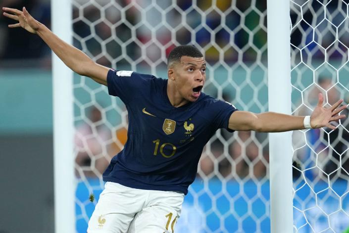 Kylian Mbappe’s Golden Boot hopes could be dented if he is rested for France’s match against Tunisia (PA Wire)