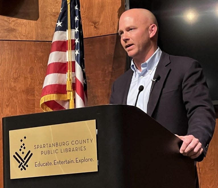 Congressman William Timmons, whose 4th District represents Greenville and Spartanburg counties, told Spartanburg County Republicans May 2 that if Congress raises the debt limit without cutting spending, it would be irresponsible.