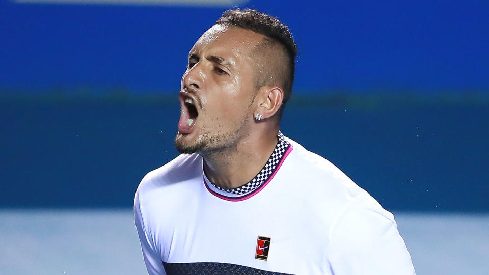 Nick Kyrgios has won his first title since January 2018. Pic: Getty