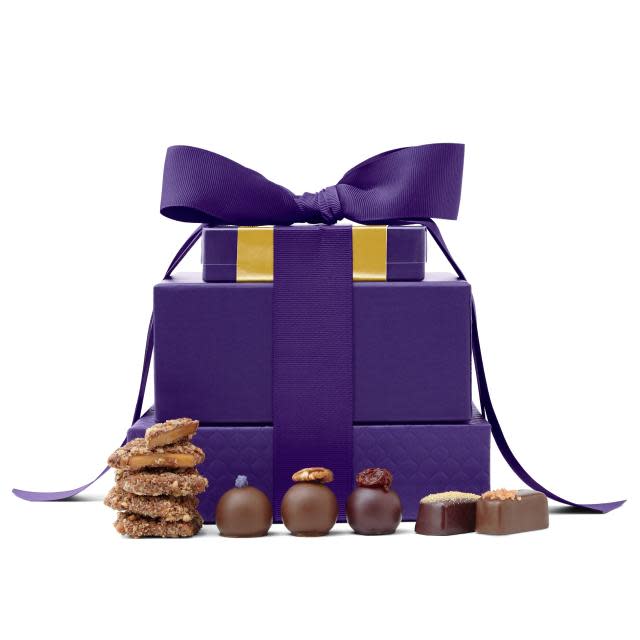 vosges chocolate tower, best gift baskets