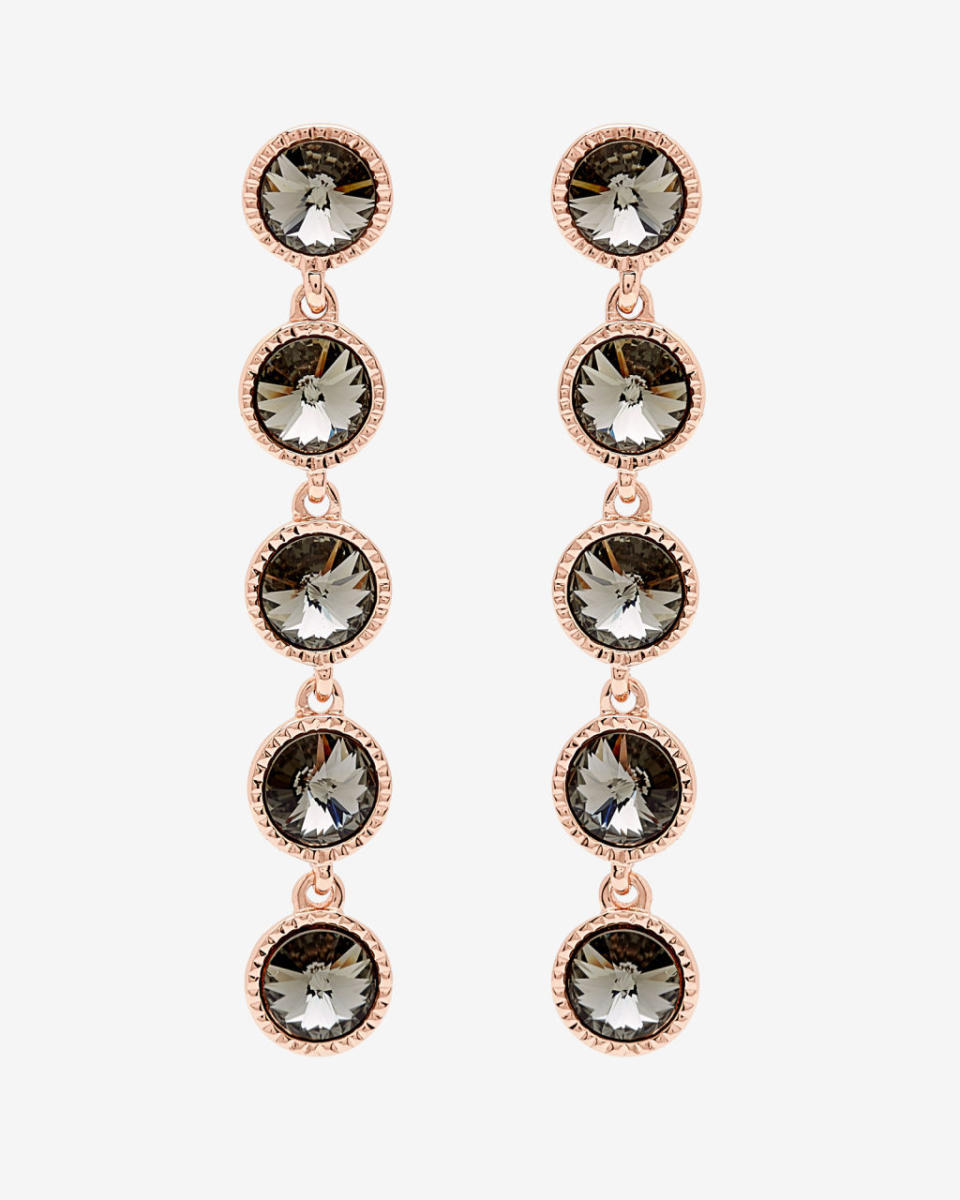 Crystal Long Drop Earrings