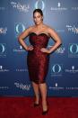 <p>Attending 'A Winkle In Time' screening: Ashley let her body do the talking in this strapless dress covered with red roses, and to show off those bronzed shoulders she kept her hair slicked back, with minimal makeup. </p>