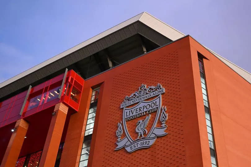 A man was detained outside Anfield Stadium