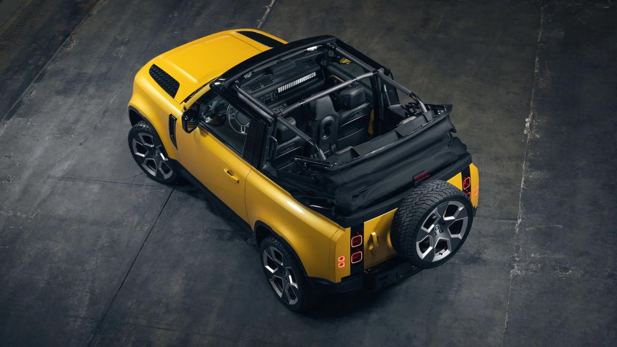 This Land Rover Defender Has a Power Convertible Top for Peak Off-Roading photo