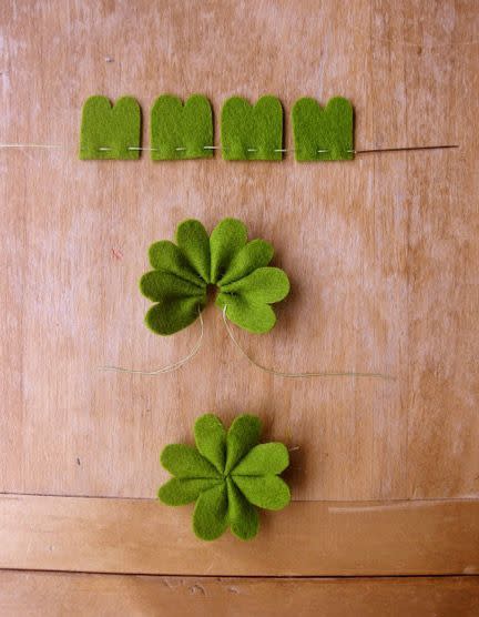 1) Felt Shamrock Craft