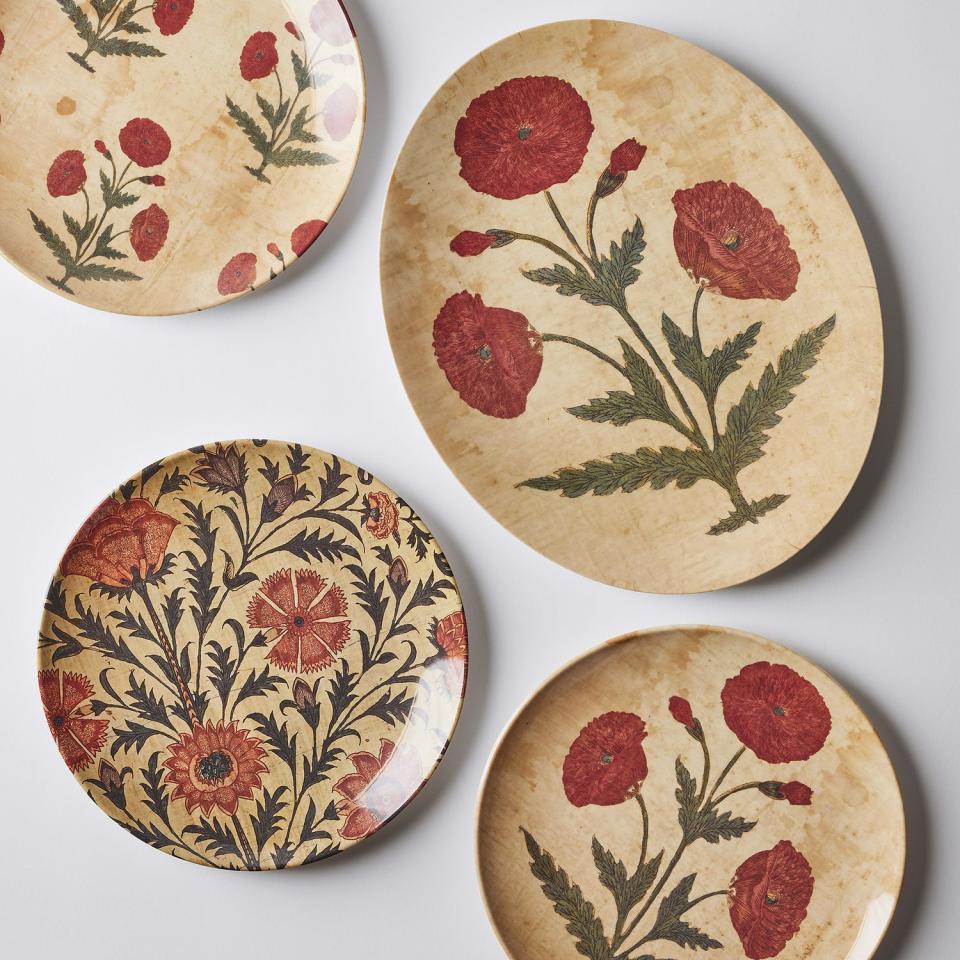 17) Les Indiens Melamine Plates