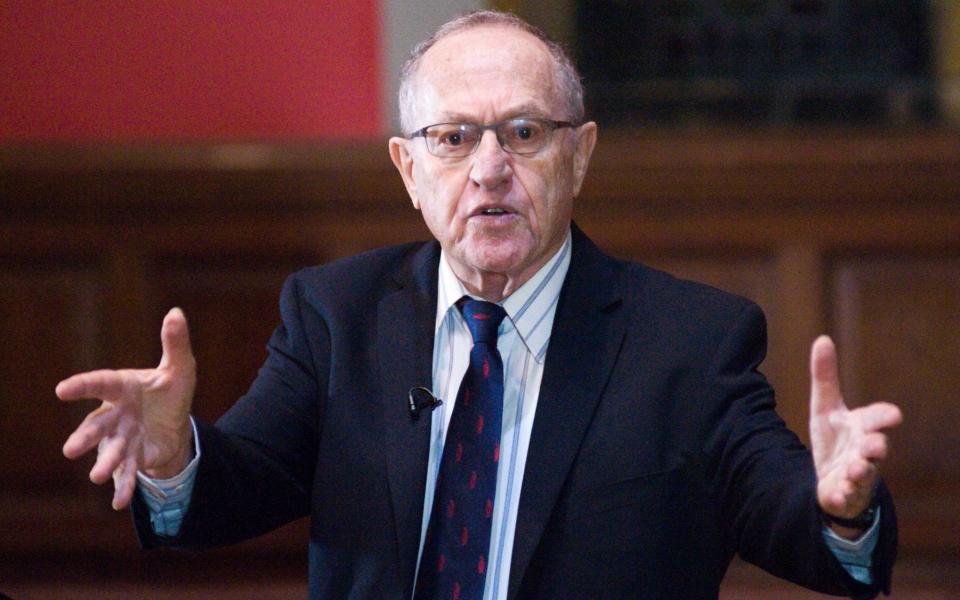 Alan Dershowitz at the Oxford Union - Roger Askew/Shutterstock