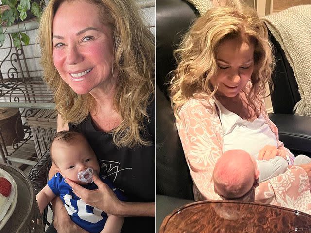 <p>Erika Gifford Instagram ; Kathie Lee Gifford Instagram</p> Kathie Lee Gifford and her grandson, Frankie. ; Kathie Lee Gifford and her grandson, Finn.