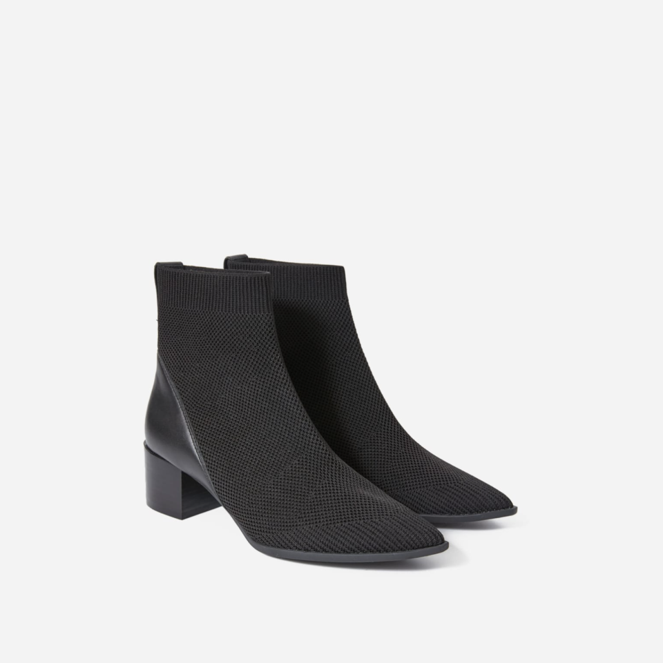 Everlane Boss Boot in ReKnit in Black (Photo via Everlane)