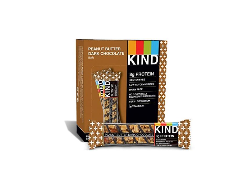 KIND Bars, Peanut Butter Dark Chocolate, Gluten Free, 1.4oz, 12 Count