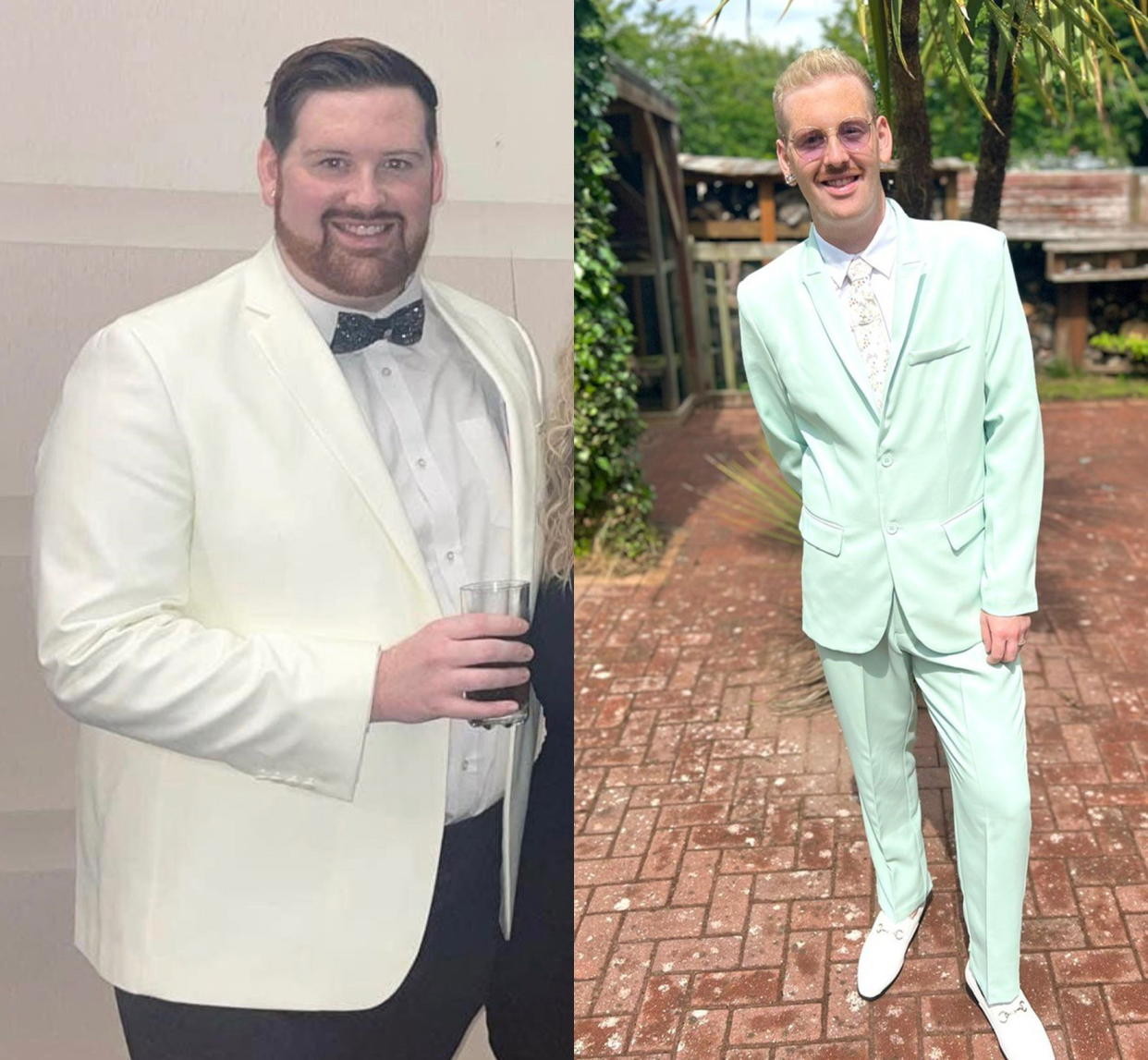 Collington was inspired to kickstart his weight loss after he wasn't able to fit on a rollercoaster at Alton Towers. (Rhys Collington/SWNS)