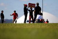 Protest against Brazil's President Jair Bolsonaro in front of the National Congress, amid the coronavirus disease (COVID-19) outbreak, in Brasilia