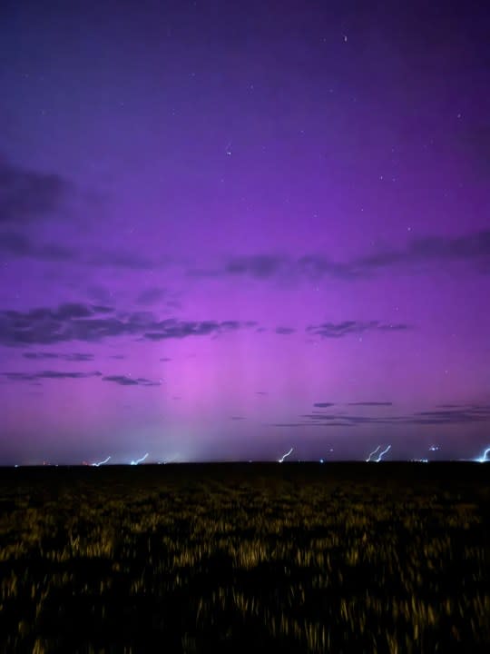 Northern lights in Sublette on May 10, 2024 (Courtesy: Rusty Sherwood)