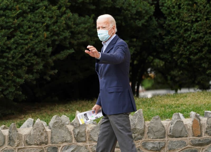 Joe Biden goes to church in Wilmington, Delaware