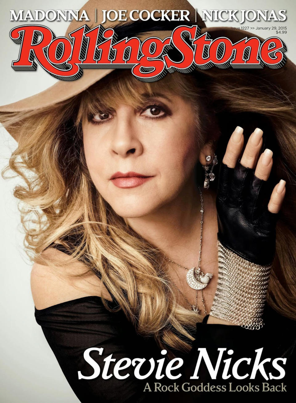 <p><em>Rolling Stone</em> honored the singer-songwriter by putting her on the cover of its January 2015 issue when she was 67 years old. (Photo: Rolling Stone) </p>