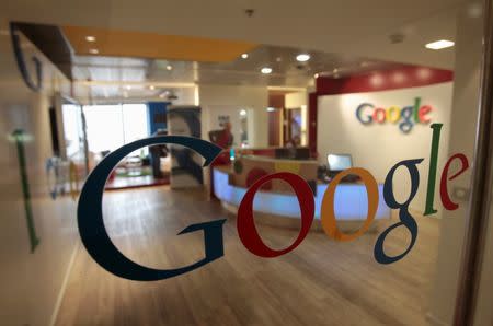 The Google logo is seen on a door at the company's office in Tel Aviv January 26, 2011. REUTERS/Baz Ratner/File Photo