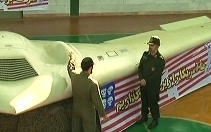 RQ-170 Sentinal drone. Iran's military said December 4, 2011 that it shot down a US Reconnaissance drone in eastern Iran