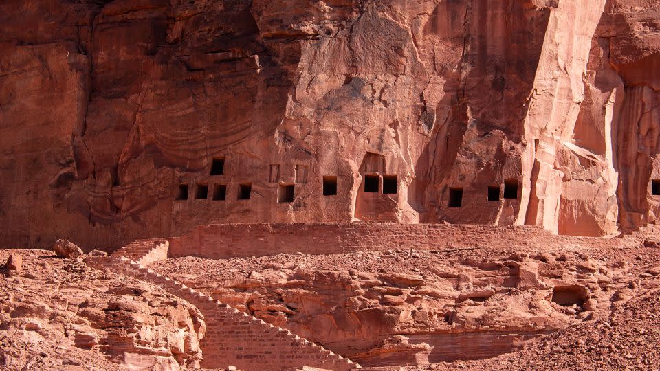 At Dadan, tombs are carved into the cliffsides. - Matthew Starling/iStockphoto/Getty Images