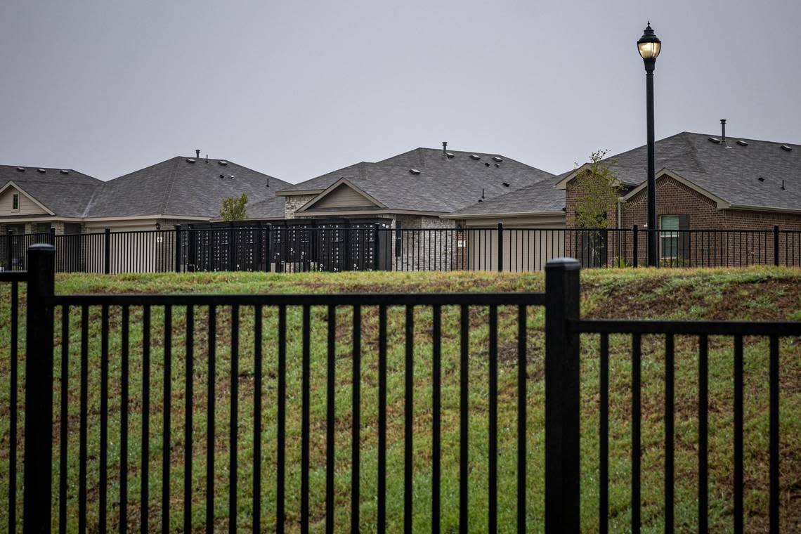 The D.R. Horton subdivision of about 100 starter homes was built behind Cynthia Courtney’s Springtown property in 2023. According to Courtney, the construction has disrupted the natural drainage pattern and has since caused substantial flooding in and around her home.