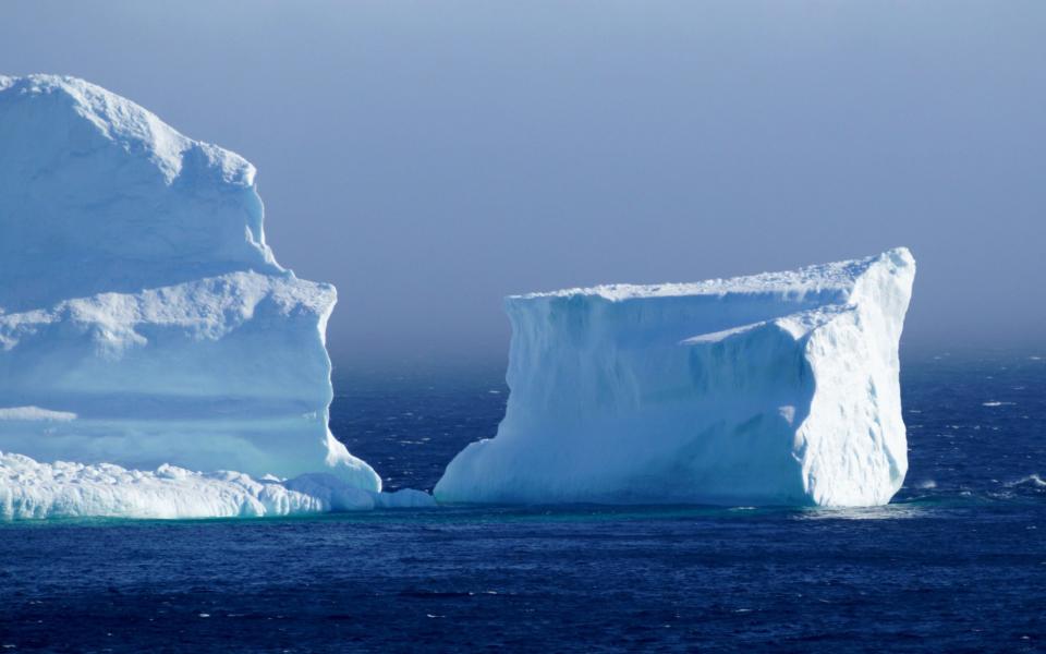 The first iceberg of the season passes the South Shore of Newfoundland - Credit: Reuters