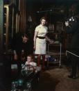 <p>Princess Alexandra with her husband and their daughter Marina during the filming of a TV program.</p>