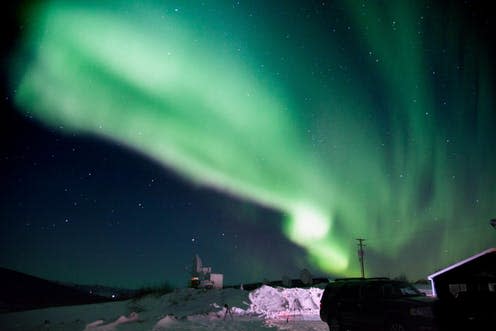 <span class="caption">New research confirms how particles from space can be sent careening down into Earth’s atmosphere to create the aurora, filling in a missing piece in how this stunning natural phenomenon is generated.</span> <span class="attribution"><span class="source">Terry Zaperach/NASA</span>, <a class="link " href="http://creativecommons.org/licenses/by-sa/4.0/" rel="nofollow noopener" target="_blank" data-ylk="slk:CC BY-SA;elm:context_link;itc:0;sec:content-canvas">CC BY-SA</a></span>