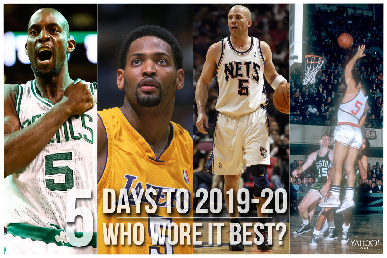 Which NBA player wore No. 5 best?