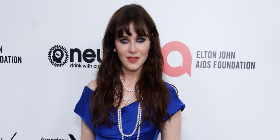 zooey deschanel, zooey deschanel 2023, zooey deschanel red carpet