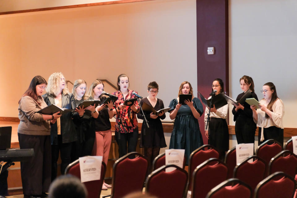 Sforzando perform Friday at a student memorial service at West Texas A&M in Canyon.