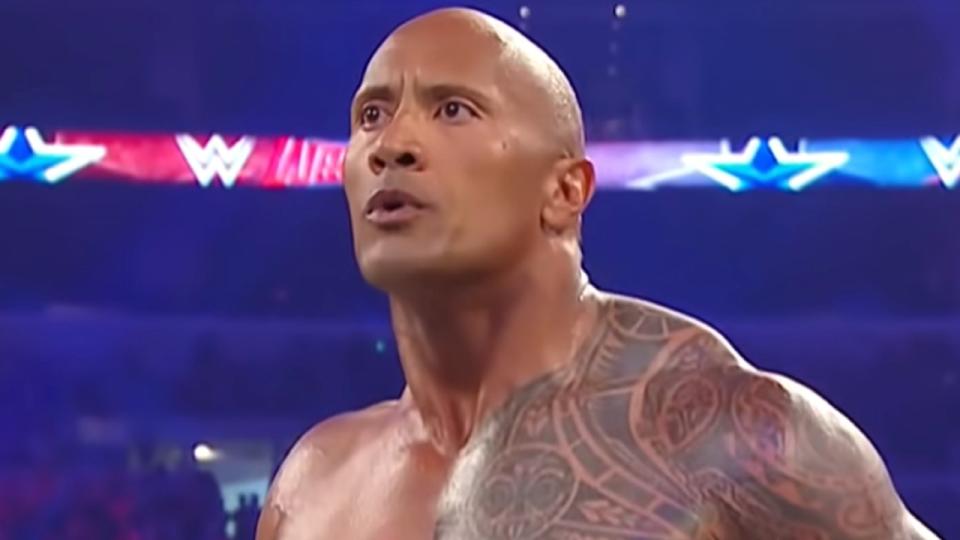 The Rock at WrestleMania 32