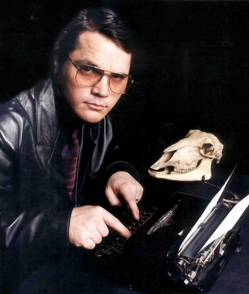 Garth Marenghi at his writing desk.