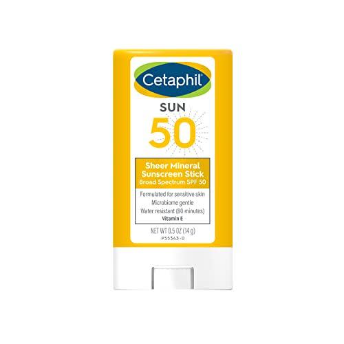 <p><strong>Cetaphil</strong></p><p>amazon.com</p><p><strong>$7.97</strong></p><p><a href="https://www.amazon.com/dp/B08HJM5ZN4?tag=syn-yahoo-20&ascsubtag=%5Bartid%7C10055.g.40221214%5Bsrc%7Cyahoo-us" rel="nofollow noopener" target="_blank" data-ylk="slk:Shop Now" class="link ">Shop Now</a></p><p><strong>Sans highly comedogenic ingredients like coconut butter and cocoa butter that can irritate the skin and cause breakouts</strong>, this Cetaphil sunscreen stick is a great choice for acne-prone skin. It's formulated for sensitive skin and contains hydrating vitamin E to keep you protected and nourished throughout the day. It's "great for use not only on the face but lips too," says Dr. Camp.</p><p>• <strong>SPF 50<br></strong>• <strong>Water resistance</strong>: 80 minutes<br>• <strong>Active type</strong>: Mineral</p>