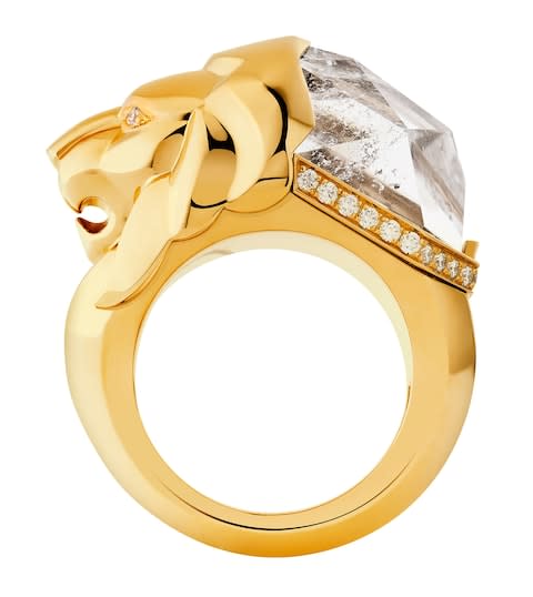 Chanel Lion Sculptural cocktail ring