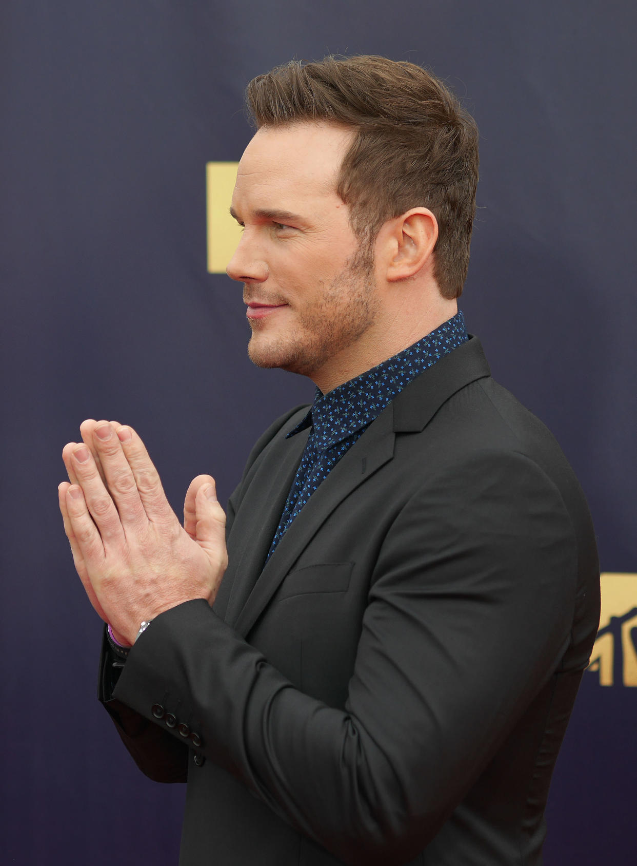 Chris Pratt has denied attending an ‘anti-LGBTQ’ church (Francis Specker/PA Wire)