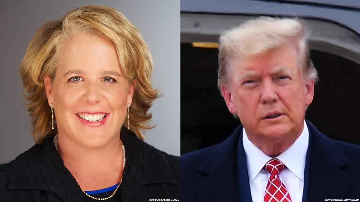 Roberta Kaplan and Donald Trump