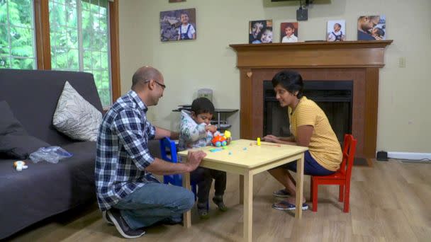 PHOTO: Alok Kumbhare spends time with his family. (ABC News)