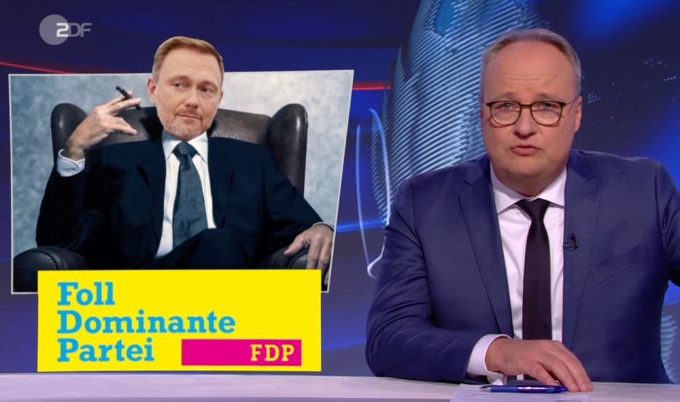 Klarer Sieger bei den Koalitionsverhandlungen und Liebling aller Autofahrer: die FDP. (Bild: ZDF)