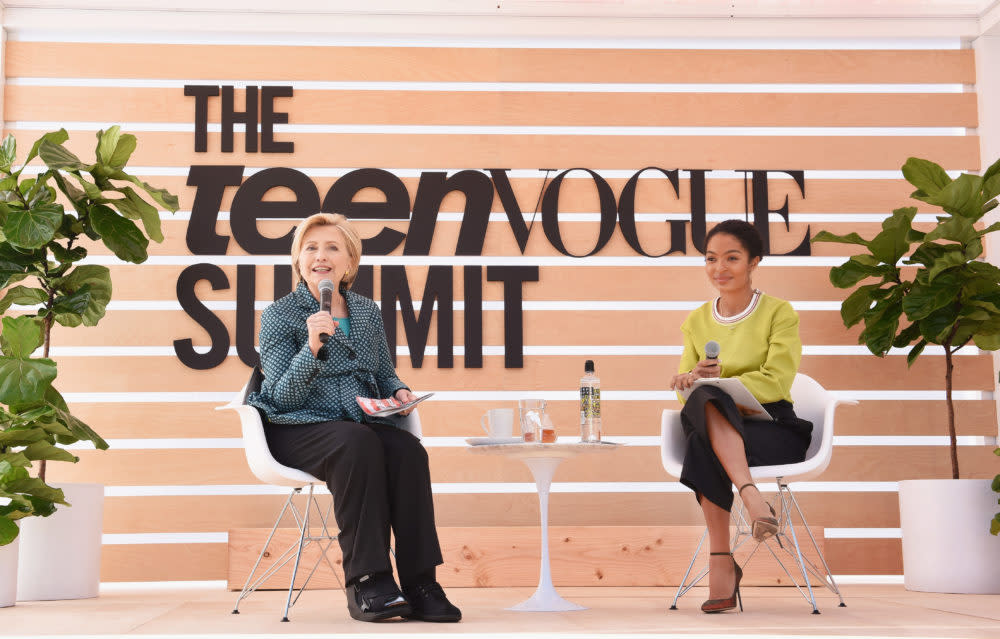 Hillary Clinton opened up about the most uncomfortable moment of the 2016 presidential election at the “Teen Vogue” Summit