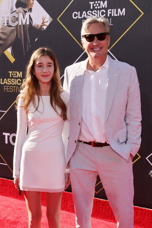 HOLLYWOOD, CALIFORNIA - APRIL 18: Burr Steers (R) and guest attend the 2024 TCM Classic Film Festival opening night and 30th anniversary presentation of "Pulp Fiction" at TCL Chinese Theatre on April 18, 2024 in Hollywood, California. (Photo by Amy Sussman/Getty Images)<p>Amy Sussman/Getty Images</p>