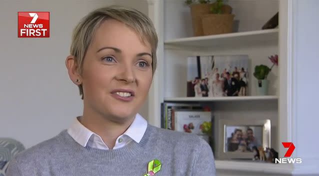 Nicole's bowel cancer diagnosis was a shock. Source: 7 News