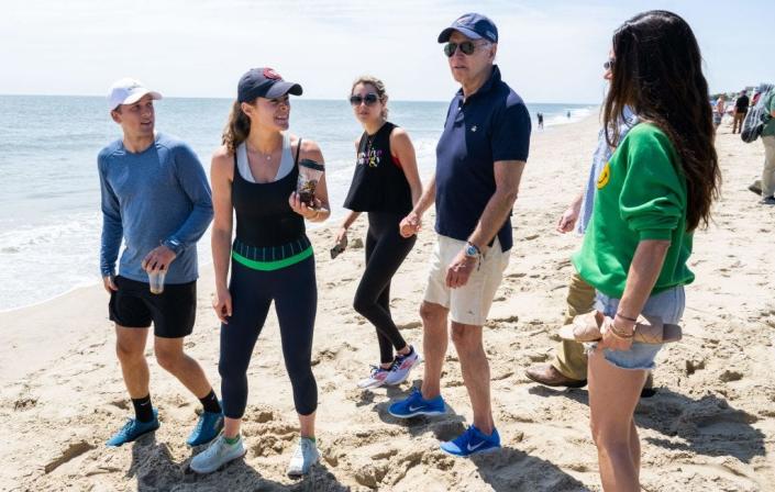 The Biden family at the beach in June 2022