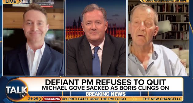 Alistair Campbell on Piers Morgan Uncensored (Photo: Talk TV)