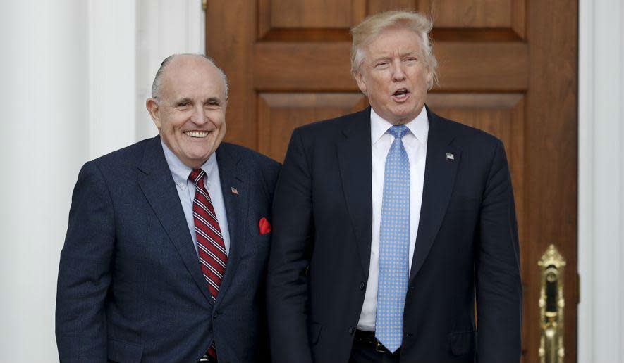 Mr Giuliani recently joined Mr Trump's legal team: AP